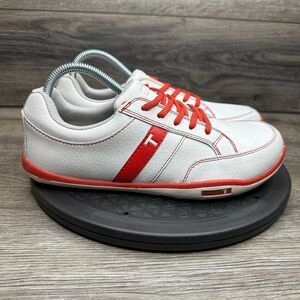 True Linkswear Golf Shoes Men's  Size 7 Gray/White/Red
